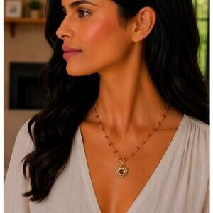 Michal Golan Victorian Tiny Heart Necklace